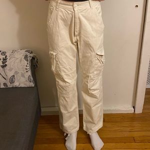 Brandy Melville White Cargo Pants